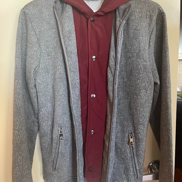 Grey medium Armani Jeans hoodie - Picture 2 of 7